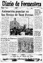 Diario de Ibiza. Diario de Formentera - 31/05/1991, Pàgina 1  [Ref. DFR19910531]