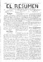 El Resumen - 13/11/1908, Pàgina 1  [Ref. El Resumen 19081113]