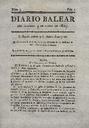 Diario Balear - 03/01/1819, Pàgina 1  [Ref. 18190103]