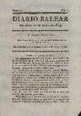 Diario Balear - 11/01/1819, Pàgina 1  [Ref. 18190111]
