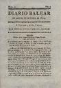 Diario Balear - 12/01/1819, Pàgina 1  [Ref. 18190112]