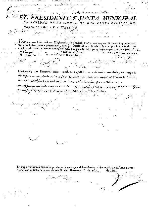 Gener de 1834 [Document]
